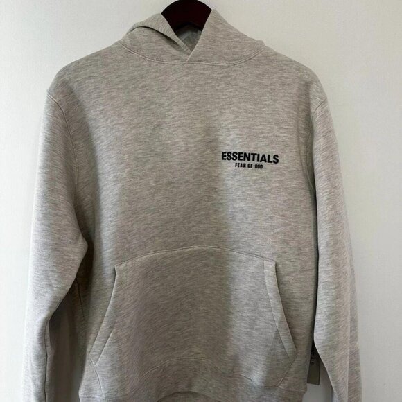 Essentials Fear of God Dark Oatmeal Hoodie SIZE Small - Picture 1 of 5